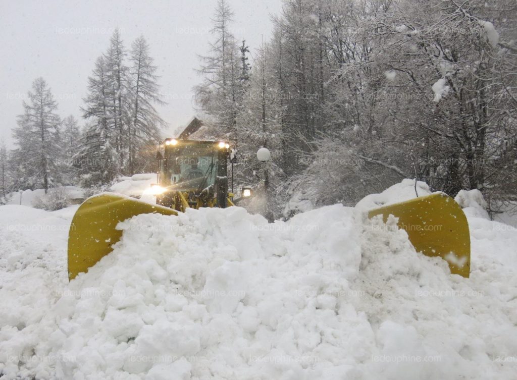Neige lourde et collante