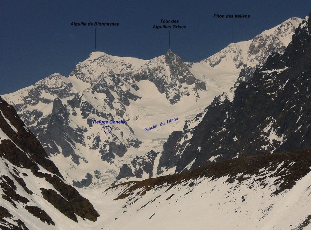 Voie des Aiguilles Grises ou voie du Pape