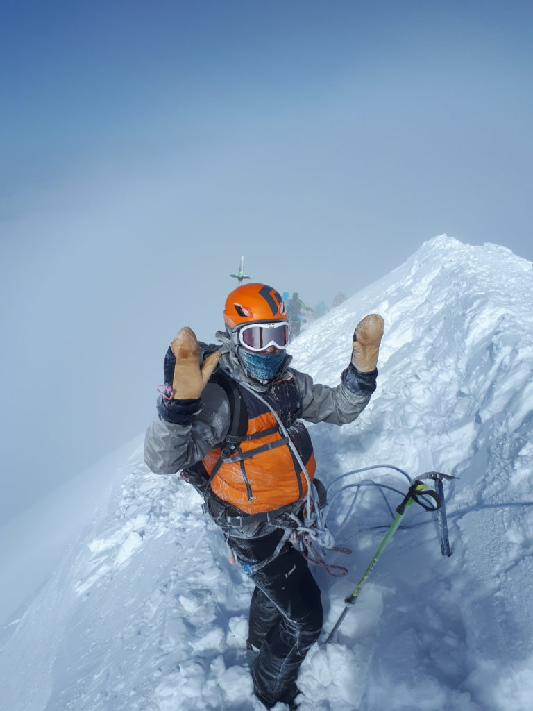 Au sommet du Mont Blanc