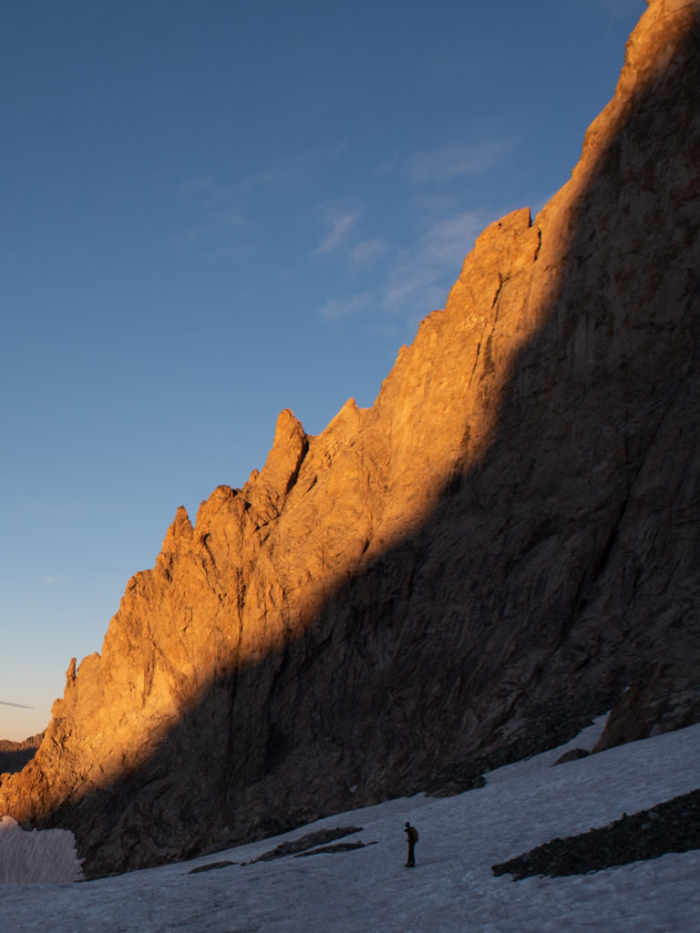 Arêtes de Sialouze au lever du jour