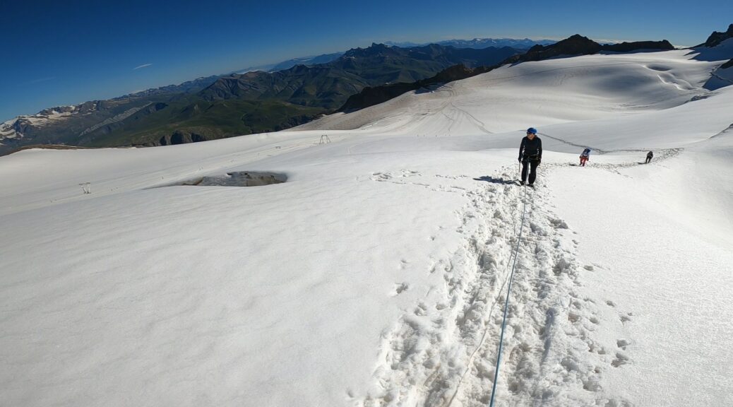 On s'encorde long sur glacier