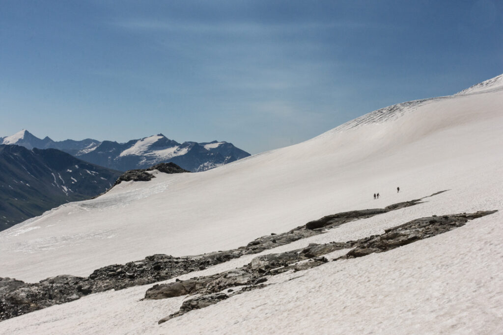 sécurité sur un glacier