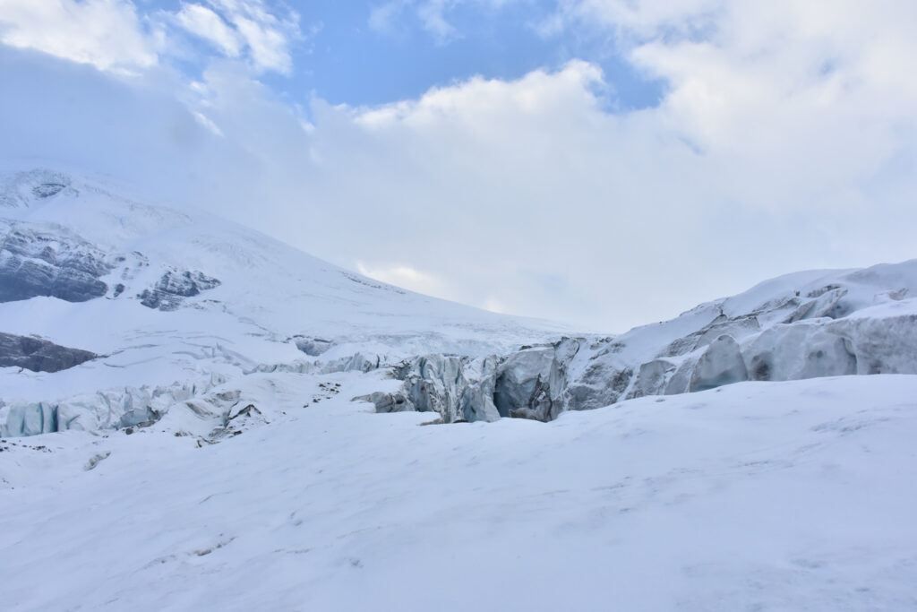 sécurité sur un glaicer