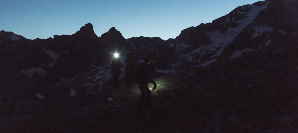sécurité sur un glacier